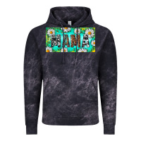 Cloud Black Turquoise and Daisy Mama Vintage Hoodie - RanaPortraitStore