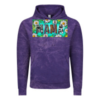 Cloud Purple Turquoise and Daisy Mama Vintage Hoodie - RanaPortraitStore