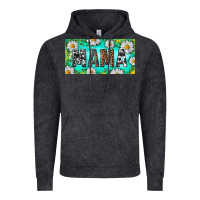 Vintage Black Turquoise and Daisy Mama Vintage Hoodie - RanaPortraitStore