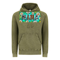 Vintage Olive Turquoise and Daisy Mama Vintage Hoodie - RanaPortraitStore
