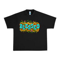 Black western blessed Urban Heavy Tee - Zillion Design Studio