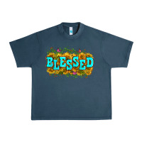 Midnight Navy western blessed Urban Heavy Tee - Zillion Design Studio