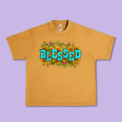 Western Blessed Urban Heavy Tee Designed By Zillion Design Studio
