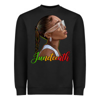 Black juneteenth black woman Heavyweight Sweatshirt - texasbilliewilder