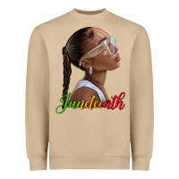 Mushroom juneteenth black woman Heavyweight Sweatshirt - texasbilliewilder