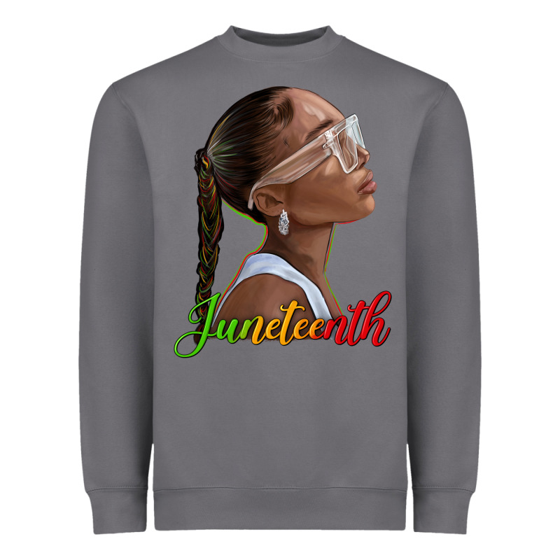 Juneteenth Black Woman Heavyweight Sweatshirt by texasbilliewilder | Teevron