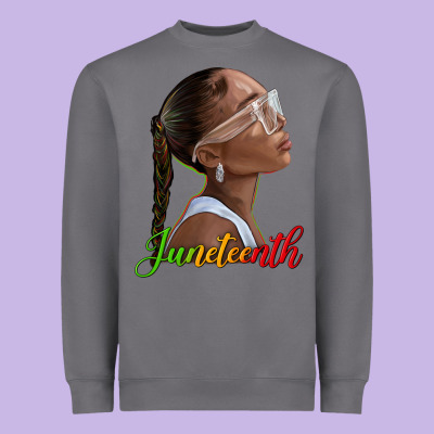 Heavyweight Sweatshirt juneteenth black woman
