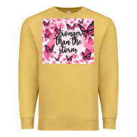 Antique Gold stronger than the storm Premium Sweatshirt - MaliasSmallBusiness