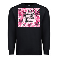 Black stronger than the storm Premium Sweatshirt - MaliasSmallBusiness