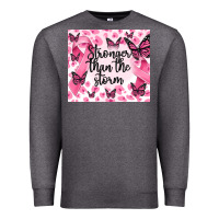 Charcoal Heather stronger than the storm Premium Sweatshirt - MaliasSmallBusiness