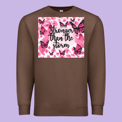 Stronger Than The Storm Premium Sweatshirt Designed By Maliassmallbusiness