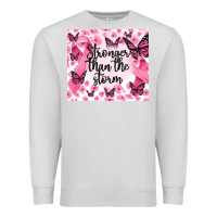 Dove Grey stronger than the storm Premium Sweatshirt - MaliasSmallBusiness