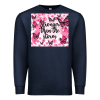 Navy stronger than the storm Premium Sweatshirt - MaliasSmallBusiness