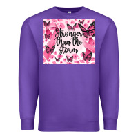Purple stronger than the storm Premium Sweatshirt - MaliasSmallBusiness