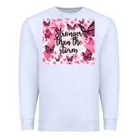 White stronger than the storm Premium Sweatshirt - MaliasSmallBusiness