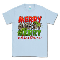 Dusty Blue Merry christmas Classic Tee - FaDigitalArtStudio
