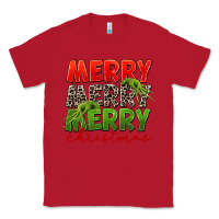 Red Merry christmas Classic Tee - FaDigitalArtStudio