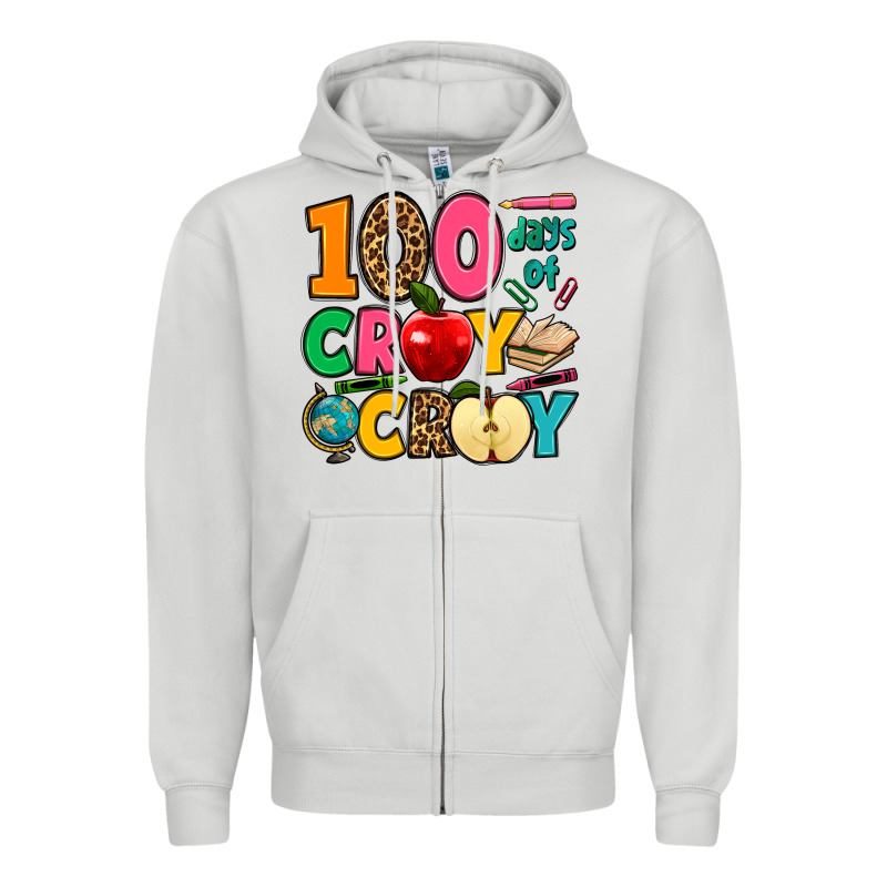 100 Days Of Cray Cray Zipper Hoodie by Jasminsmagicworld | Teevron