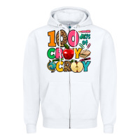 White 100 days of cray cray Zipper Hoodie - Jasminsmagicworld