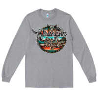 Heather Grey wranglinn mama Long Sleeve Tee - RacoonDesign