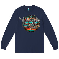 Navy wranglinn mama Long Sleeve Tee - RacoonDesign