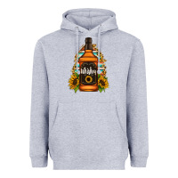 Heather Grey whiskey bottle Heavyweight Hoodie - Jasminsmagicworld