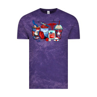 Cloud Purple American nurse coffee cups Vintage Tee - Zillion Design Studio