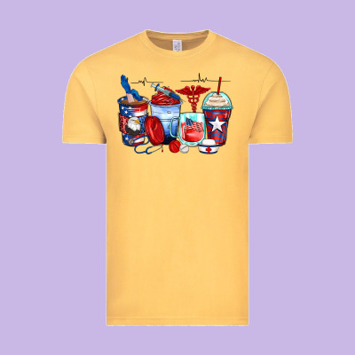 American Nurse Coffee Cups Vintage Tee Designed By Zillion Design Studio
