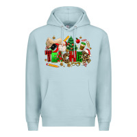 Blue Mist christmas  teacher Premium Hoodie - MaliasSmallBusiness