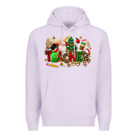 Lilac christmas  teacher Premium Hoodie - MaliasSmallBusiness