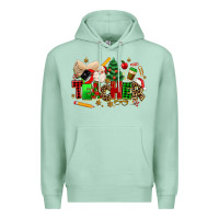 Seafoam christmas  teacher Premium Hoodie - MaliasSmallBusiness