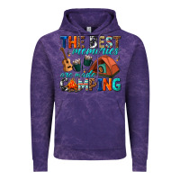 Cloud Purple the best memories are made camping Vintage Hoodie - texasbilliewilder