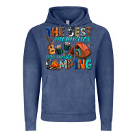 Vintage Denim the best memories are made camping Vintage Hoodie - texasbilliewilder