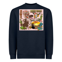 Navy wild west western Heavyweight Sweatshirt - Zillion Design Studio