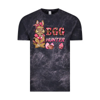Cloud Black easter pink camouflage egg hunter  bunny Vintage Tee - BarkalooDesign
