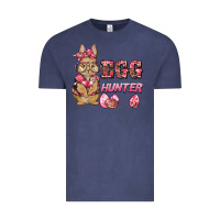 Vintage Denim easter pink camouflage egg hunter  bunny Vintage Tee - BarkalooDesign