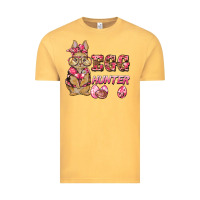 Vintage Mustard easter pink camouflage egg hunter  bunny Vintage Tee - BarkalooDesign