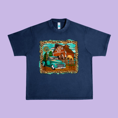 Rustic Country Barn Urban Heavy Tee Designed By Zillion Design Studio
