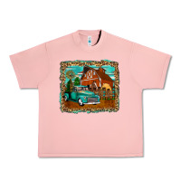 Salmon rustic country barn Urban Heavy Tee - Zillion Design Studio