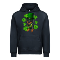 St. Patrick's Day Lucky Dachshund Puppy Urban Hoodie | Teevron