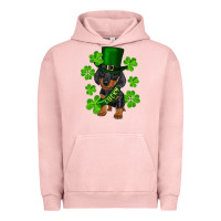 Pigment Salmon st. patrick's day lucky dachshund puppy Urban Hoodie - RanaPortraitStore