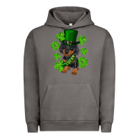 Pigment Tornado st. patrick's day lucky dachshund puppy Urban Hoodie - RanaPortraitStore