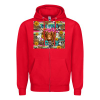 Red just a little moody long haired cow Zipper Hoodie - Jasminsmagicworld
