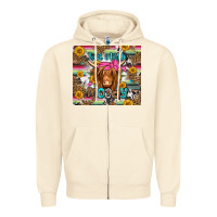 Sandshell just a little moody long haired cow Zipper Hoodie - Jasminsmagicworld