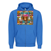 True Royal just a little moody long haired cow Zipper Hoodie - Jasminsmagicworld