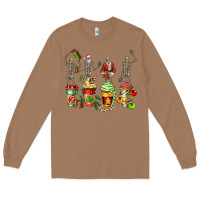 Toasted Coconut christmas skeleton coffee cups Long Sleeve Tee - FaDigitalArtStudio
