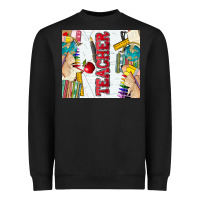 Black teacher Heavyweight Sweatshirt - Zillion Design Studio