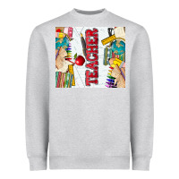Heather Grey teacher Heavyweight Sweatshirt - Zillion Design Studio