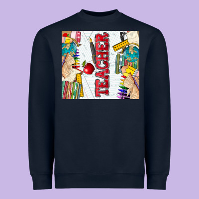 Teacher Heavyweight Sweatshirt Designed By Zillion Design Studio