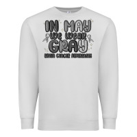 Dove Grey in may we wear gray brain cancer awareness Premium Sweatshirt - MaliasSmallBusiness